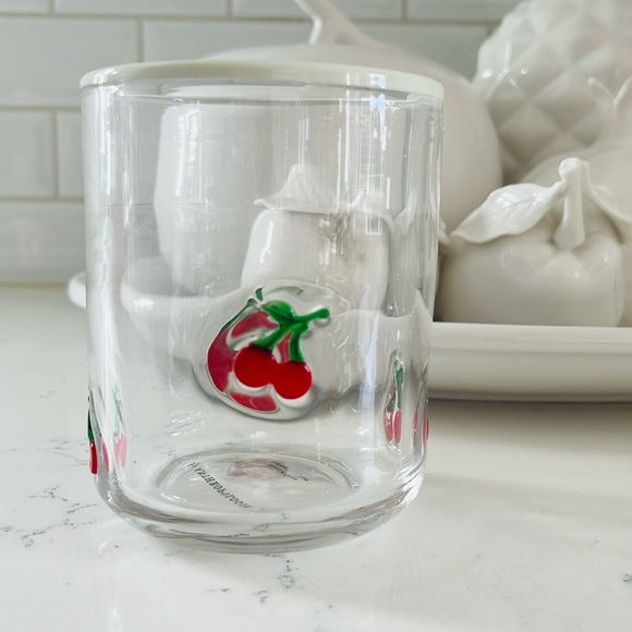 Anthropologie Cherry 🍒 Icon Drinking Glass - Picture 2 of 12